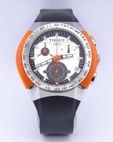Auktion 339 / Los 2004 <br>Herren Armbanduhr "TISSOT T-Tracx", Quartzwerk, D. 37,7mm, Funktion nicht überprüft