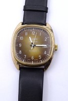 Auktion 339 / Los 2021 <br>Herren Armbanduhr "Glashütte", Spezichron, 11-27, 36x35mm, Werk läuft