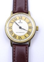 Auktion 339 / Los 2032 <br>Herren Armbanduhr "Ruhla", D. 34,6mm, mechanisch, Werk läuft