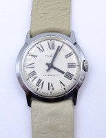 Auktion 339 / Los 2036 <br>Herren Armbanduhr "Ruhla", D. 34,2mm, Deckel stark zerkratzt, mechanisch, Werk läuft