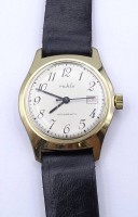 Auktion 339 / Los 2037 <br>Herren Armbanduhr "Ruhla", D. 34,2mm, mechanisch, Werk läuft