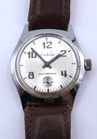 Auktion 339 / Los 2040 <br>Herren Armbanduhr "Ruhla", D. 34,0mm, mechanisch, Werk läuft