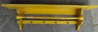 Auktion 339 / Los 14000 <br>Küchenhandtuch-Halter, gelb lackiert, L-69 cm