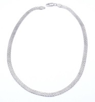 Auktion 339 / Los 1048 <br>Herren Halskette, Sterlingsilber 925/000, L. 45,5cm, B. 5,5mm,  11,2g.