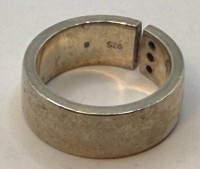Auktion 370<br>"Esprit" Ring mit 3 klaren Steinen, Silber 925/000, 10,9g., RG 56