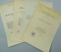 3 Dokumente zu einer Person, Werdegang als Fernmeldesekretär, 1939-1959