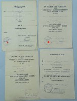 4 Verleihungsurkunden 2. WK