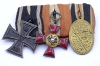 Ordensspange, 1.WK, Kyffhäuserbund Medaille,EK 1.WK 2 Klasse, Verdienstkreuz im Kriege 1914