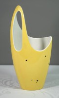 Design-Vase, 50/60er Jahre, gemarkt, H-23,5cm.