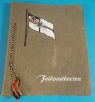 Auktion 339 / Los 7011 <br>leeres Album "Feldpostkarten", 1.WK, guter Zustand,  19x16 cm