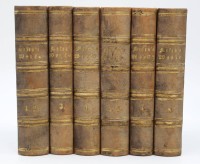 Auktion 339 / Los 3011 <br>Julius Mosen's sämtliche Werke, 8 Bände in 6 Büchern, 1863, Altersspuren