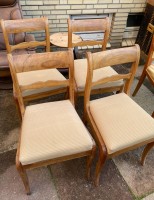 Auktion 339 / Los 14012 <br>4x Spätbiedermeier-Stühle, guter Zustand