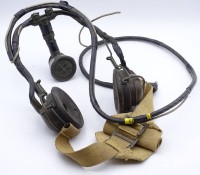 Auktion 339 / Los 7028 <br>Kopfhörer für Piloten?,  2. WK ?, Alters-u. Gebrauchsspuren