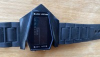 Auktion 339 / Los 2174 <br>Digital Armbanduhr mit Kautschukband, ohne Hersteller?, leichte Gebrauchsspuren