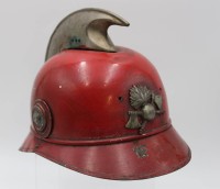 Auktion 339 / Los 7058 <br>alter Feuerwehr-Helm, Altersspuren