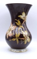 Auktion 339 / Los 8154 <br>Vase mit floralen Dekor, Schaubach Kunst, H. 22,0cm