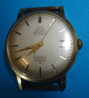 Los 2000 <br>mechan. HAU "Droz" Automatc, 25 Jewels, ohne Band, Werk läuft, 35x41 mm