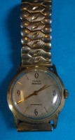 Los 2002 <br>Ruhla Anker Antimagnetic Armbanduhr mechanisch Handaufzug, läuft, Metall Zugband