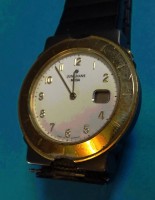 Los 2017 <br>"Junghans Mega " Quartz Armbanduhr Funkuhr, D-35 mm, guter Zustand
