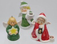 Los 9002 <br>3x div. Weihnachtsengel, Goebel, Größter H-9,5cm.