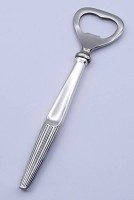 Los 11003 <br>Flaschenöffner mit Silbergriff 830/000, DG Dänemark, L. 14cm