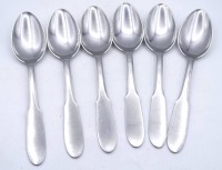 Los 15014 <br>6x Esslöffel, Mitra, GJ - Georg Jensen, L. 20,0cm