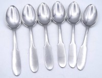 Auktion 340 / Los 15014 <br>6x Esslöffel, Mitra, GJ - Georg Jensen, L. 20,0cm