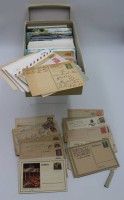 Los 6001 <br>Schuhkarton mit div. Ganzsachen, Postkarten etc. , meist gelaufen