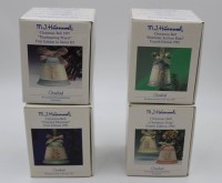 Auktion 340 / Los 9011 <br>4x div. Weihnachtsglocken, Hummelmotive, Goebel, 1992, 93, 96 u. 97, orig. Kartons