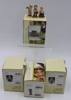 Los 15027 <br>4x Krippenfiguren, Hummel/Goebel, orig. Kartons, Kunstmasse, ca. H-5cm.