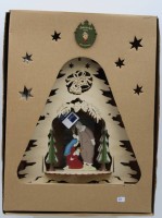 Los 16011 <br>Weihnachtsaufsteller, Holznischel, Seiffen, orig. Karton,. H-34cm.