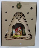Los 16012 <br>Weihnachtsaufsteller, Holznischel, Seiffen, orig. Karton, H-34cm.