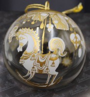Los 10006 <br>Künstlerkugel, Rosenthal studio-linie, Icarus, Björn Wiinblad, orig. Karton, ca. D-8cm.