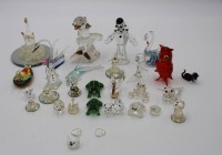 Auktion 340 / Los 10014 <br>ca. 30 div. Glas-Tiere/Figuren, Größte H-11,5cm, Gebrauchsspuren