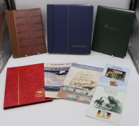 Auktion 340 / Los 6010 <br>kl. Sammlung, DDR/BRD, 3x Alben mit unterschiedlicher Befüllung, rotes Album leer