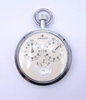 Los 2047 <br>Stoppuhr "Junghans" 0,1s, D. 54,7mm, mechanisch, Werk läuft, Gravur Kreissportbund Brhaven Sportabzeichen