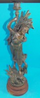 Auktion 344 / Los 15012 <br>hohe Zinkguss-Figur "Glaneuse" betitelt, Frankreich, H-73 cm