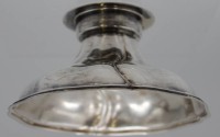 Los 11023 <br>Leuchter, Silber -835-, undeutl. gepunzt, 124,9gr., H-6,5cm.