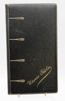 Auktion 340 / Los 3013 <br>Gästebuch um 1920, 1 Seite beschrieben ansonsten leer, ca-30,8 x 17,5cm.