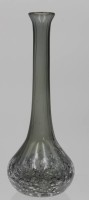 Auktion 340 / Los 10030 <br>Rauchglas-Vase, Blaseneinschlüsse, H-24cm.