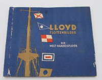 Los 3015 <br>Sammelalbum, Lloyd Flttenbilder - Die Welt-Handelsflotte, kompl. , Gebrauchsspuren
