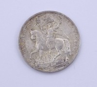 1 Thaler 1871 Johann V. G. G. König von Sachsen B, 18,44g.,D. 33,0mm