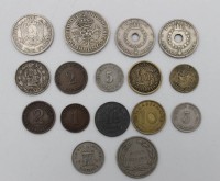 Auktion 340 / Los 6039 <br>Konvolut div. Kleinmünzen, 9x Deutsches Reich,  3x Ecuador, 2x Norwegen, 2x England, ca. 1884-1948