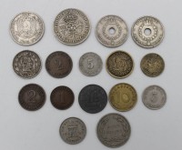Los 6039 <br>Konvolut div. Kleinmünzen, 9x Deutsches Reich,  3x Ecuador, 2x Norwegen, 2x England, ca. 1884-1948