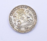 1 Thaler 1865 Freie Hansestadt Bremen - zweites Deutsches Bundes-Schiessen in Bremen 1865, Silber, 17,50g., D. 32,9mm, Rand mit Dellen