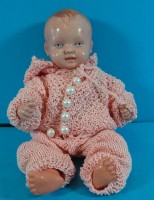 Los 12044 <br>Schildkröt Babypuppe im Strampler, H-25 cm, Celluloid