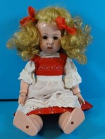 Los 12052 <br>M&auml;dchenpuppe "K&ouml;nig&amp;Wernecke", H-39 cm