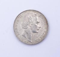 1 Siegestaler / Thaler 1871 Ludwig II König von Bayern - Durch Kampf und Sieg zum Frieden , 18,45g., D. 33,0mm