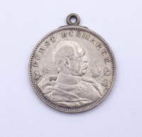 Medaille Zur Gedenkefeier zum 80. Geburtstage Fürst Bismarck 1815-1895, gehenkelt, 16,87 g., D. 33,4mm