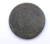 Auktion 340 / Los 6044 <br>Portugal, 40 Reis, Bronze